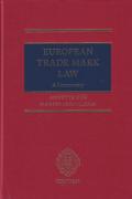 Cover of European Trade Mark Law: A Commentary