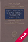 Cover of Procedural Issues in International Investment Arbitration (eBook)