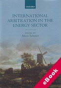 Cover of International Arbitration in the Energy Sector (eBook)