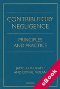 Cover of Contributory Negligence: Principles and Practice (eBook)