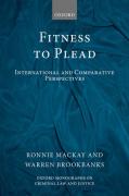 Cover of Fitness to Plead: International and Comparative Perspectives