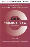 Cover of Concentrate Questions and Answers: Criminal Law