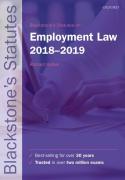 Cover of Blackstone's Statutes on Employment Law 2018-2019