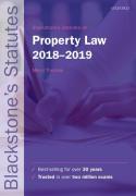 Cover of Blackstone's Statutes on Property Law 2018-2019