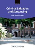 Cover of Bar Manual: Criminal Litigation and Sentencing