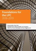 Cover of LPC: Foundations for the LPC 2018-2019