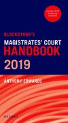 Cover of Blackstone's Magistrates' Court Handbook 2019