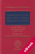 Cover of Competition Law and Intellectual Property in China (eBook)