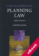 Cover of A Practical Approach to Planning Law (eBook)