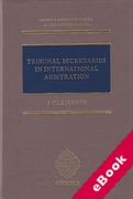 Cover of Tribunal Secretaries in International Arbitration (eBook)