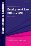 Cover of Blackstone's Statutes on Employment Law 2019-2020