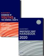 Cover of Blackstone's Magistrates' Court Handbook 2020 and Blackstone's Youths in the Criminal Courts Pack
