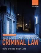 Cover of Smith, Hogan, & Ormerod's Text, Cases, & Materials on Criminal Law