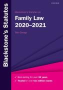 Cover of Blackstone's Statutes on Family Law 2020-2021