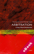 Cover of Arbitration: A Very Short Introduction (eBook)