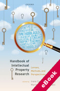Cover of Handbook of Intellectual Property Research: Lenses, Methods, and Perspectives (eBook)