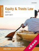 Cover of Equity and Trusts Directions (eBook)