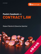 Cover of Poole's Casebook on Contract Law (eBook)