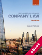 Cover of Mayson, French & Ryan on Company Law (eBook)