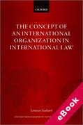 Cover of The Concept of an International Organization in International Law (eBook)