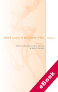 Cover of Oxford Studies in Philosophy of Law: Volume 4 (eBook)