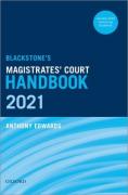 Cover of Blackstone's Magistrates' Court Handbook 2021 and Blackstone's Youths in the Criminal Courts Pack