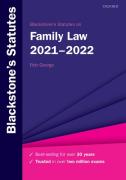 Cover of Blackstone's Statutes on Family Law 2021-2022