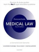Cover of Concentrate: Medical Law - Revision and Study Guide