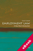 Cover of Employment Law: A Very Short Introduction (eBook)