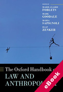 Cover of The Oxford Handbook of Law and Anthropology (eBook)