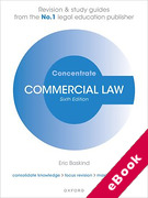 Cover of Concentrate: Commercial Law - Revision and Study Guide (eBook)