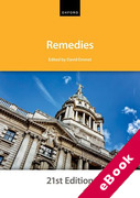 Cover of Bar Manual: Remedies (eBook)