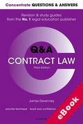 Cover of Concentrate Questions and Answers: Contract Law (eBook)