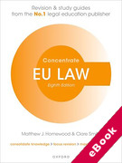 Cover of Concentrate: EU Law - Revision and Study Guide (eBook)