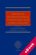 Cover of Essays in International Litigation for Lord Collins (eBook)