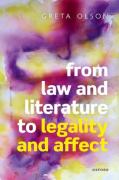 Cover of From Law and Literature to Legality and Affect