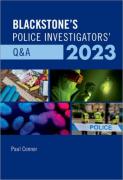 Cover of Blackstone's Police Investigators' Q&A 2023
