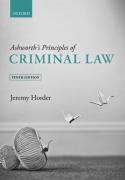 Cover of Ashworth's Principles of Criminal Law