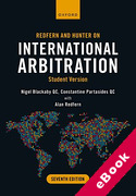 Cover of Redfern and Hunter on International Arbitration: Student Version (eBook)