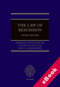 Cover of The Law of Rescission (eBook)