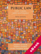 Cover of Public Law: Text, Cases, and Materials (eBook)