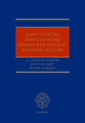 Cover of Joint Venture Disputes in the Energy and Natural Resource Sectors