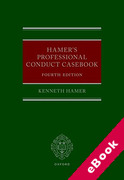 Cover of Hamer's Professional Conduct Casebook (eBook)