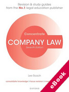 Cover of Concentrate: Company Law - Revision and Study Guide (eBook)