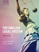 Cover of The English Legal System (eBook)