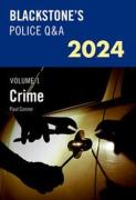 Cover of Blackstone's Police Q&A 2024, Volume 1: Crime