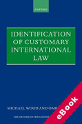 Cover of Identification of Customary International Law (eBook)