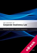 Cover of The Anatomy of Corporate Insolvency Law (eBook)