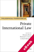 Cover of Philosophical Foundations of Private International Law (eBook)