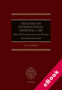 Cover of Treatise on International Criminal Law Volume III: International Criminal Procedure (eBook)